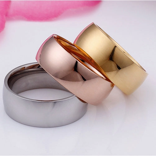 Wholesale Popular 8mm Stainless Steel Rings