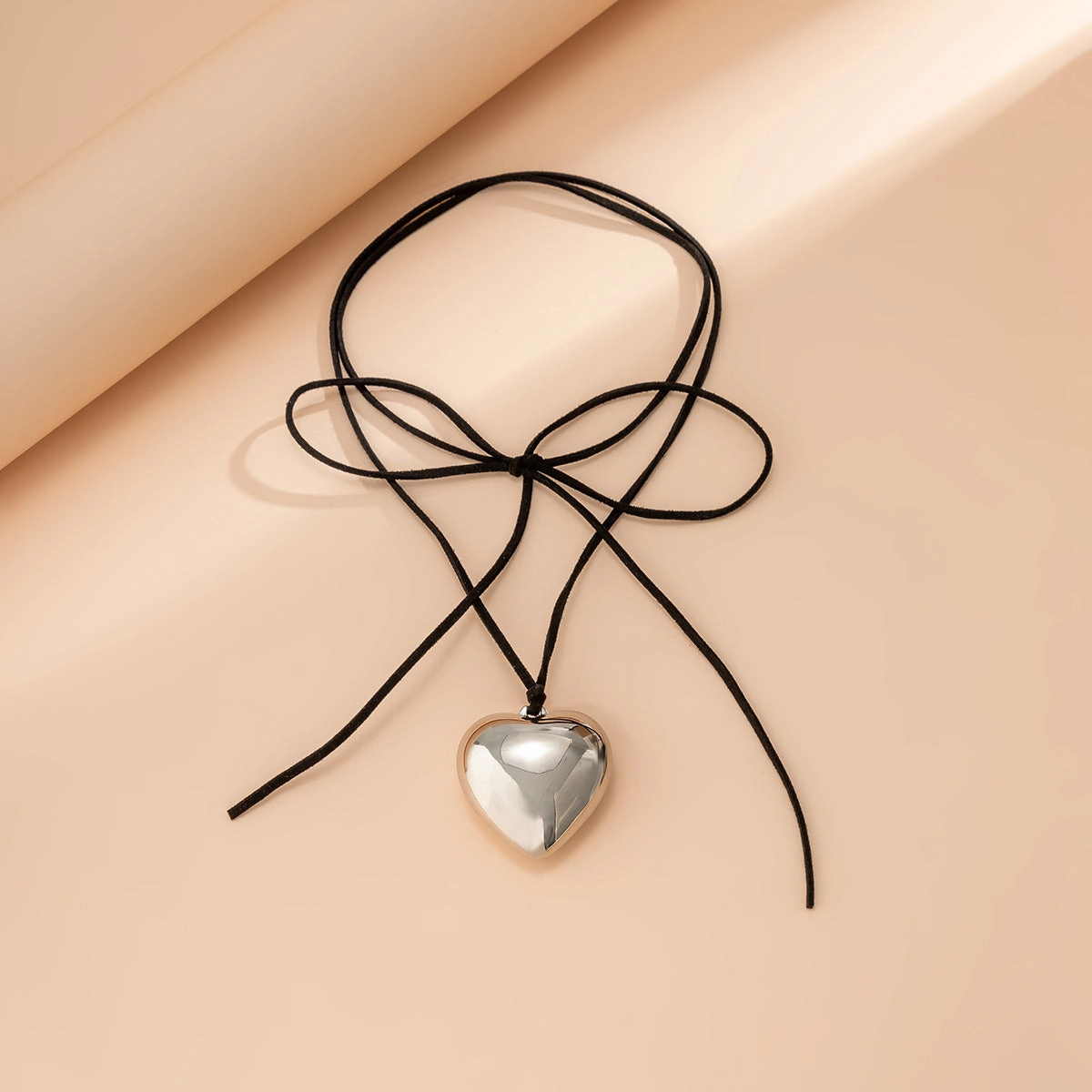 Wholesale Pull Adjustable Wax Thread Big Love Pendant Necklaces
