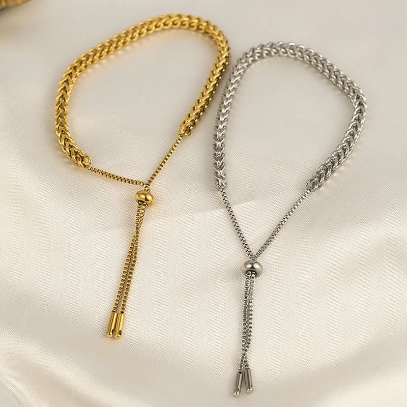 Wholesale Pull Braided Titanium Steel Bracelet