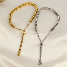 Wholesale Pull Braided Titanium Steel Bracelet