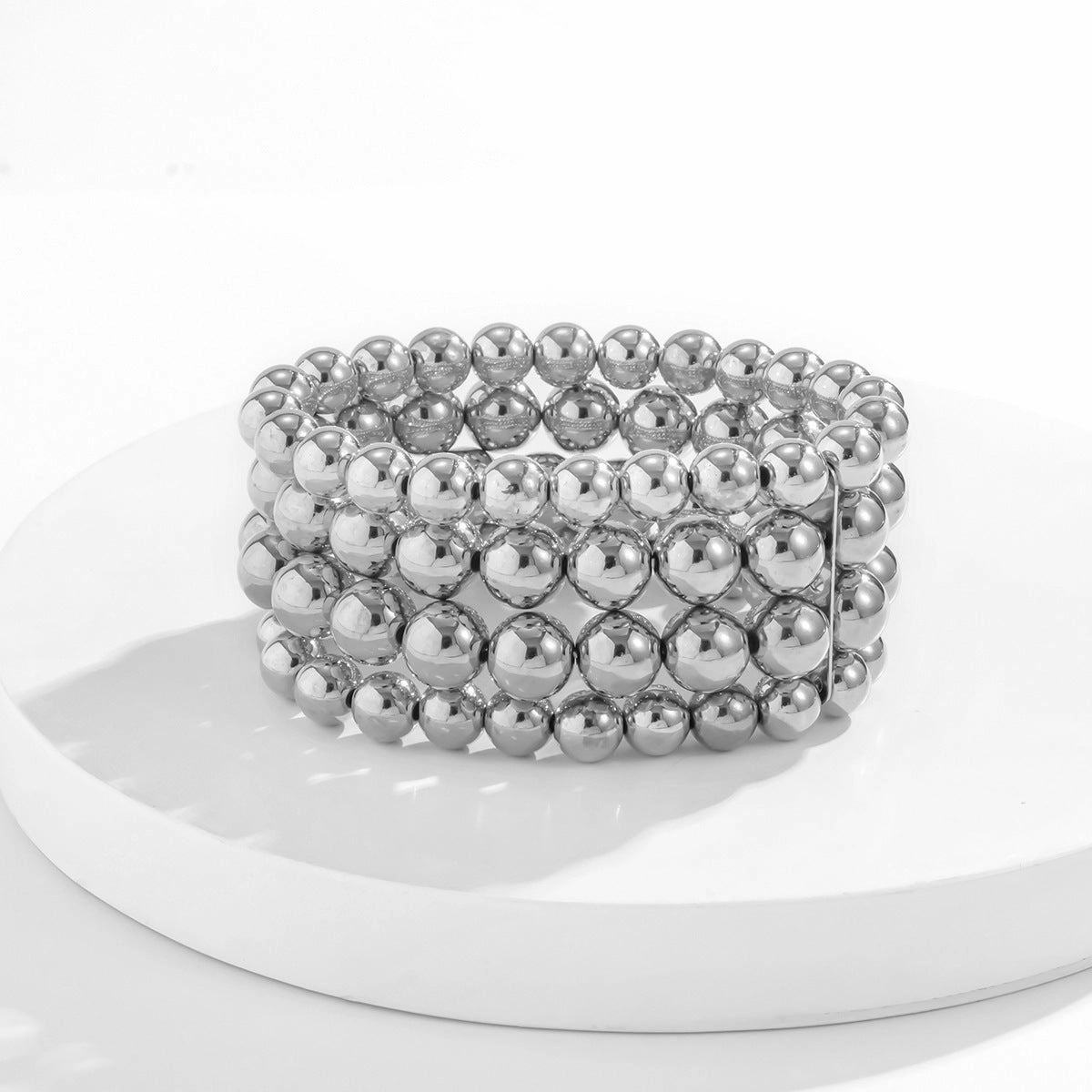 Wholesale Punk Style Exaggerated Ball Chain Bracelet