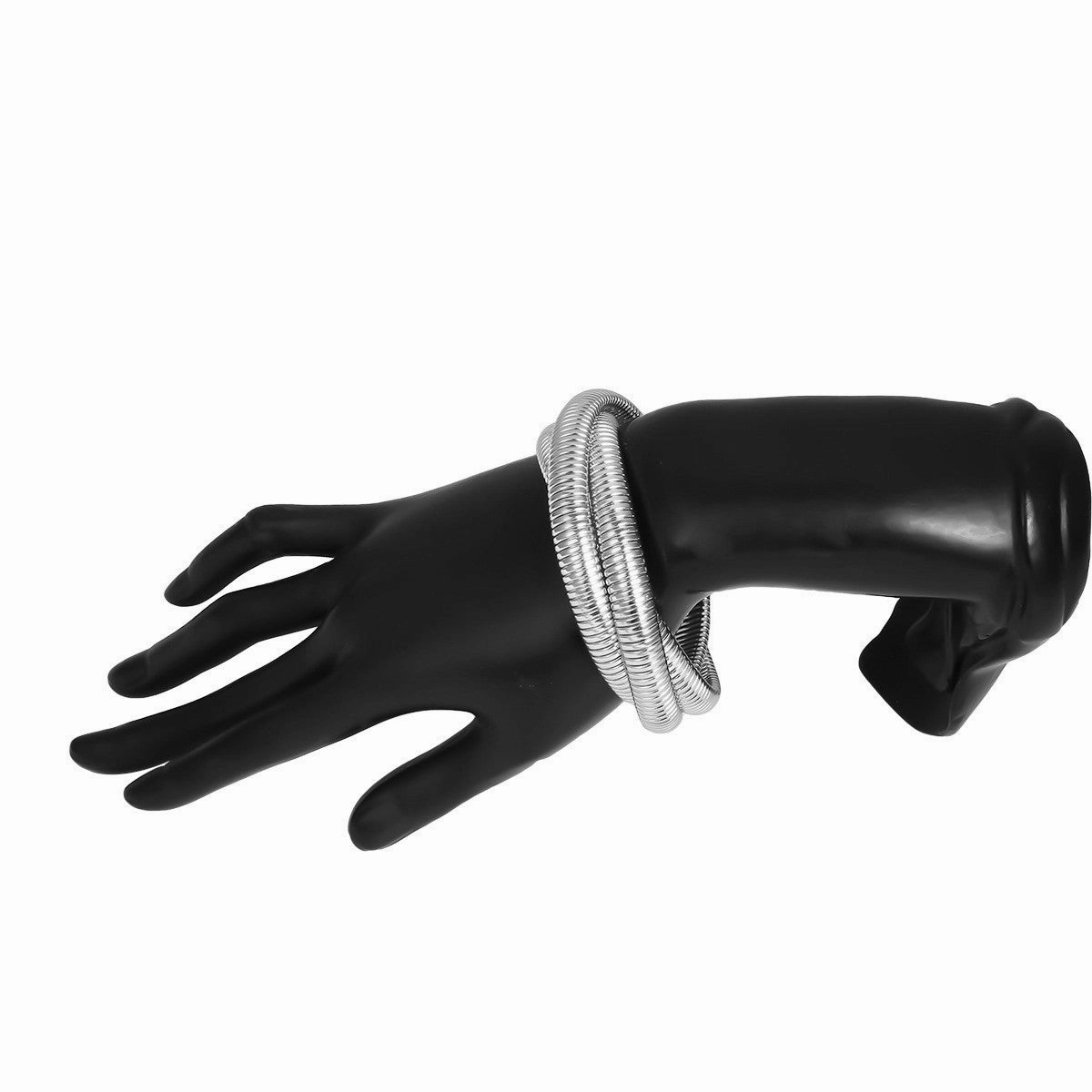 Wholesale Punk Style Three-layer Creative Cross Stacking Bracelet