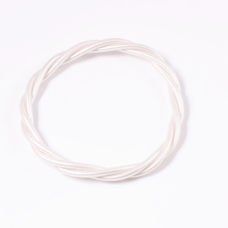 Wholesale PVC Gold Leaf Color Rubber Hose Twist Braid Bracelet