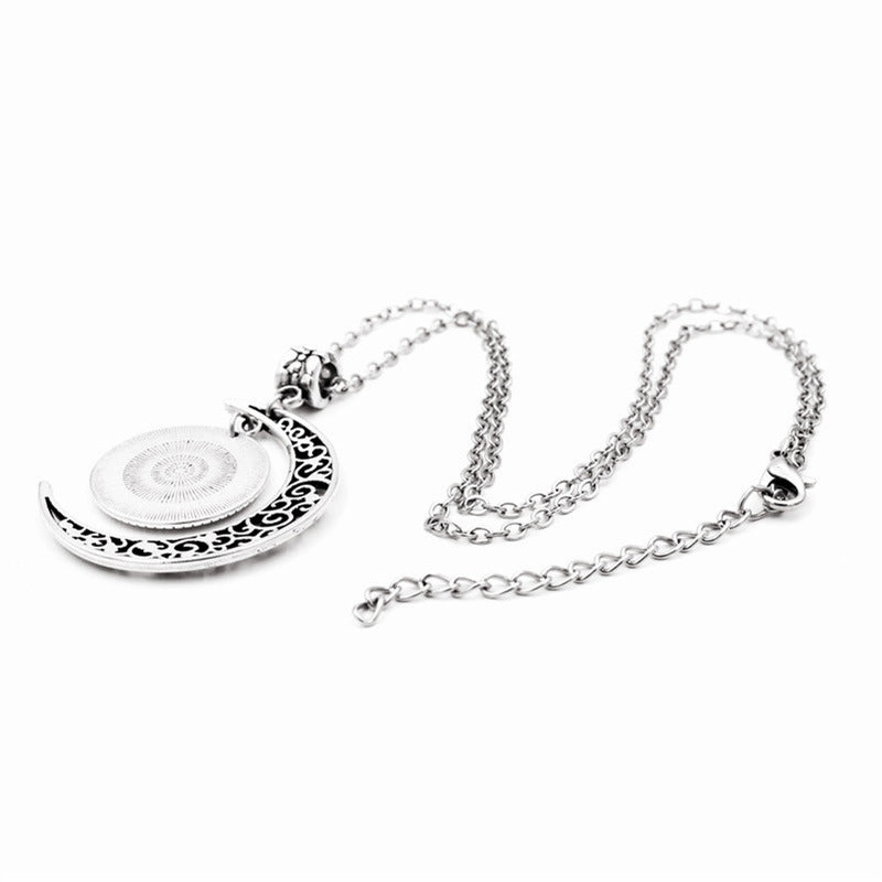 Wholesale Rainbow Moon Pendant Necklaces
