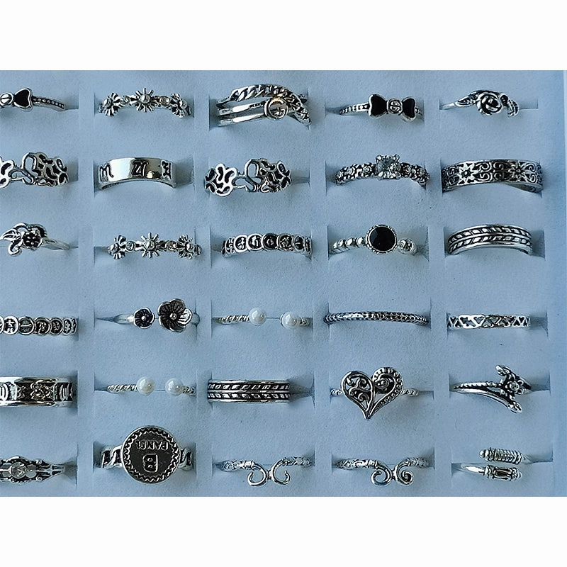 Wholesale Random 50pcs/100pcs Alloy Rings