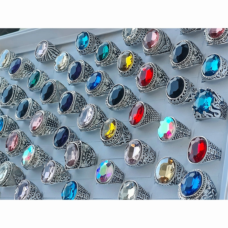 Wholesale Random 50pcs/100pcs Alloy Rings