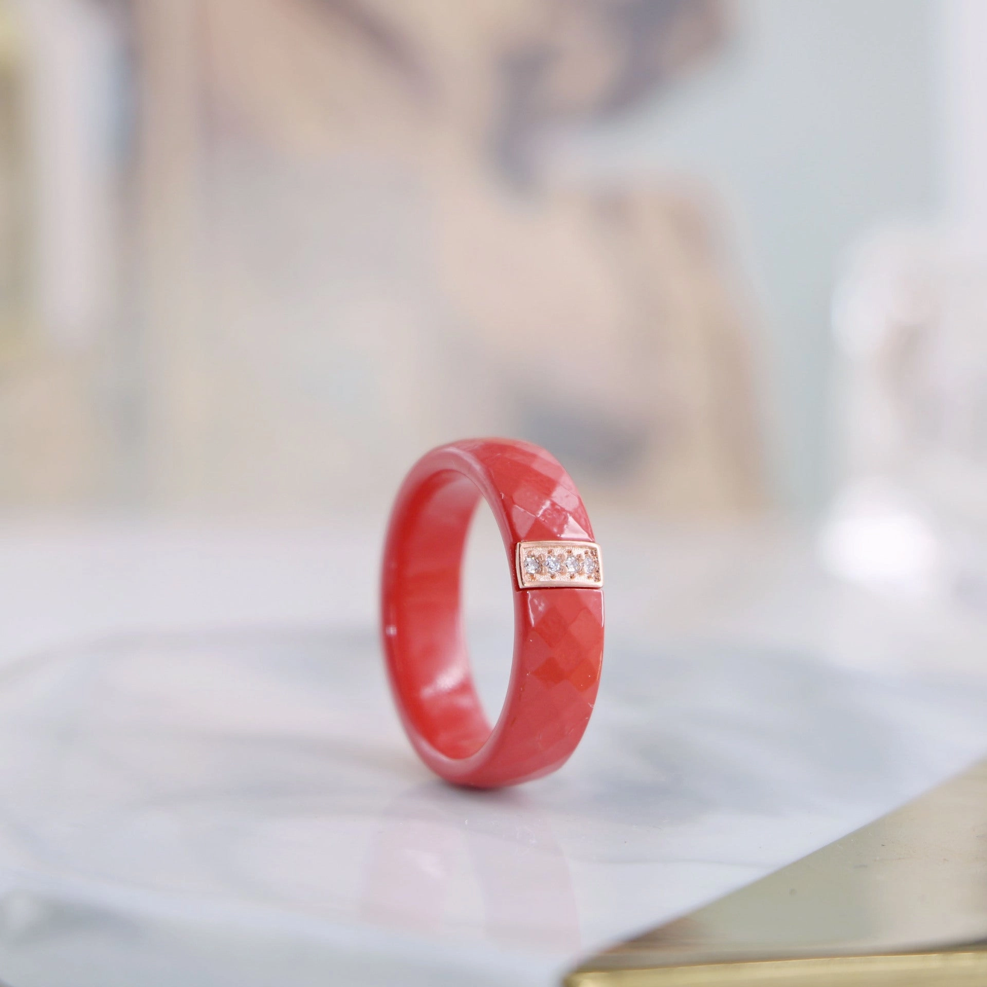 Wholesale Red Ceramic Ring
