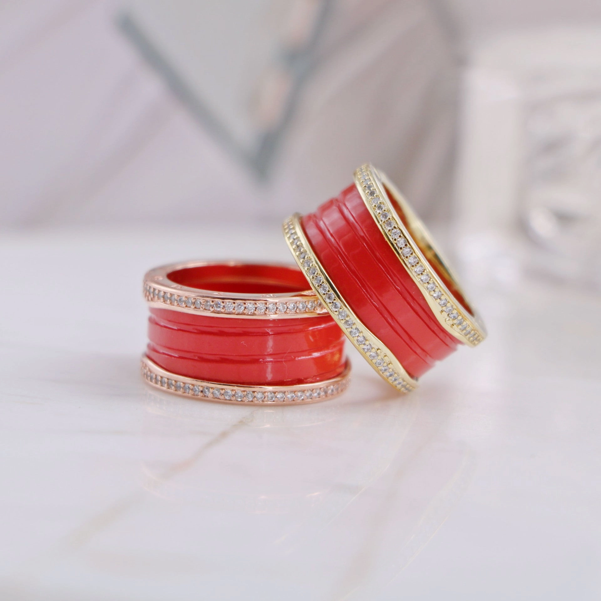 Wholesale Red Ceramic Ring