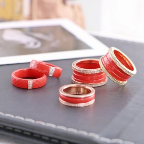 Wholesale Red Ceramic Ring