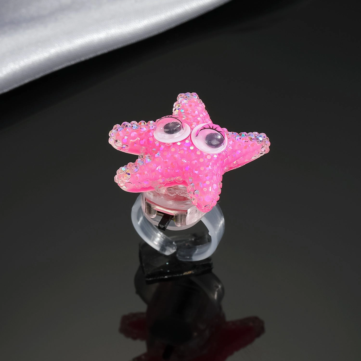 Wholesale Resin Cartoon Sea Animal Luminous Ring