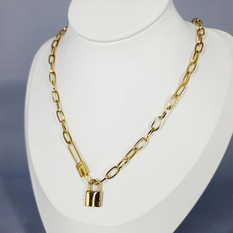 Wholesale Retro Hip-hop Titanium Steel Necklace
