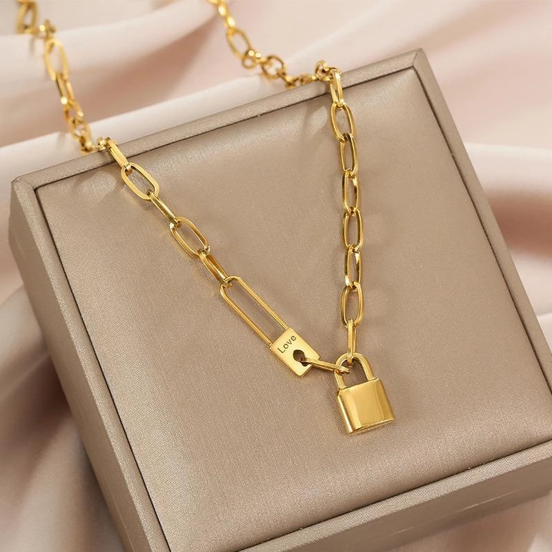Wholesale Retro Hip-hop Titanium Steel Necklace
