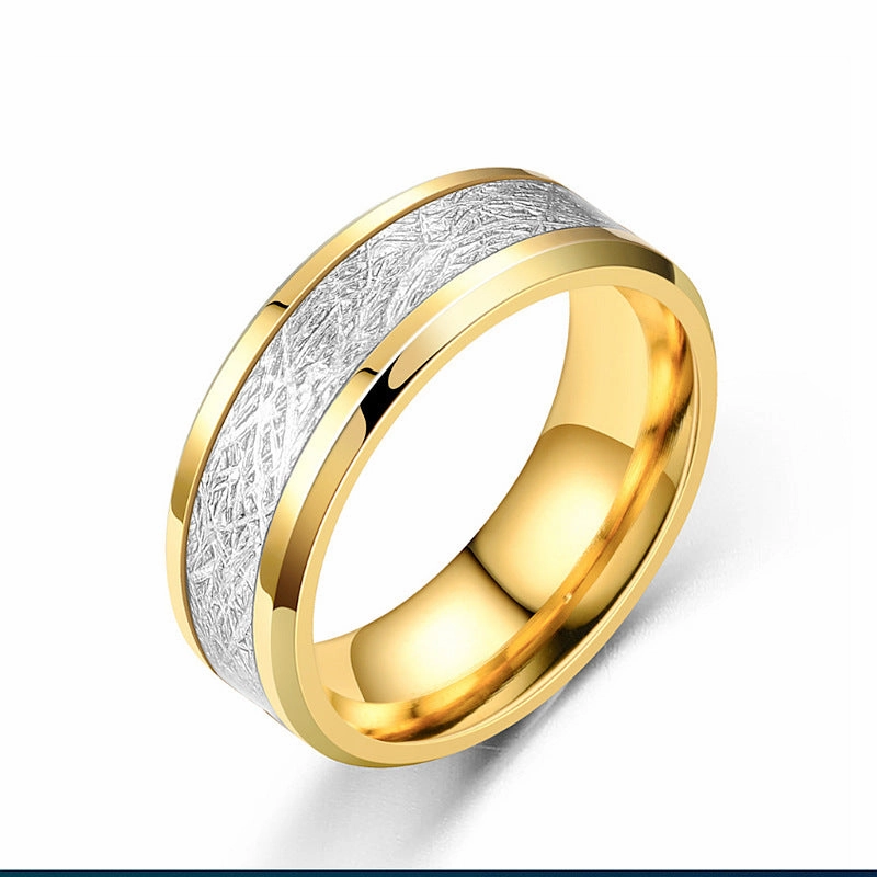 Wholesale Rime Pattern Men's Stainless & Titanium Rings