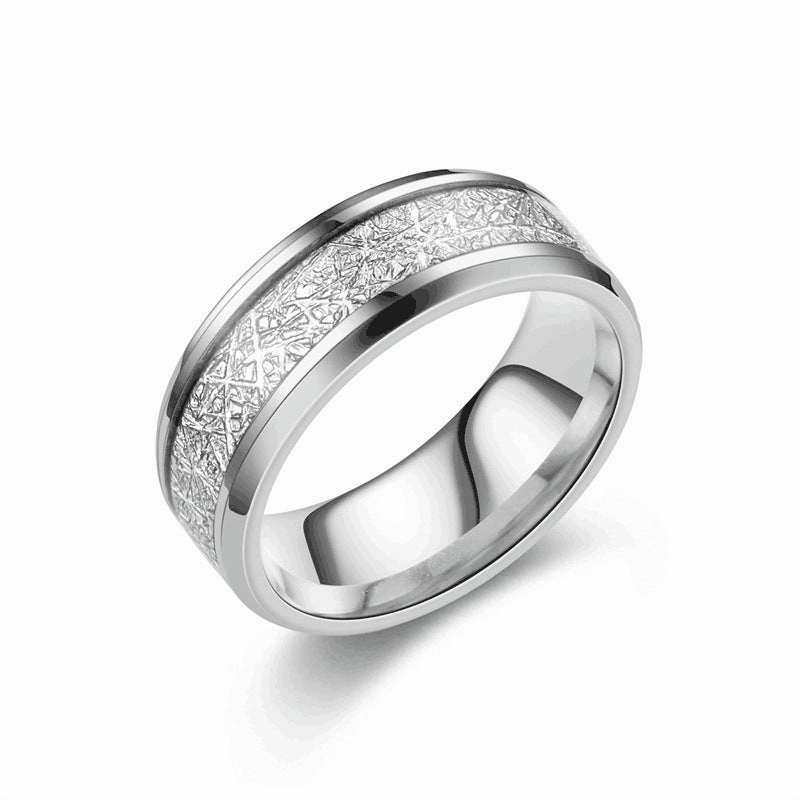 Wholesale Rime Pattern Men's Stainless & Titanium Rings