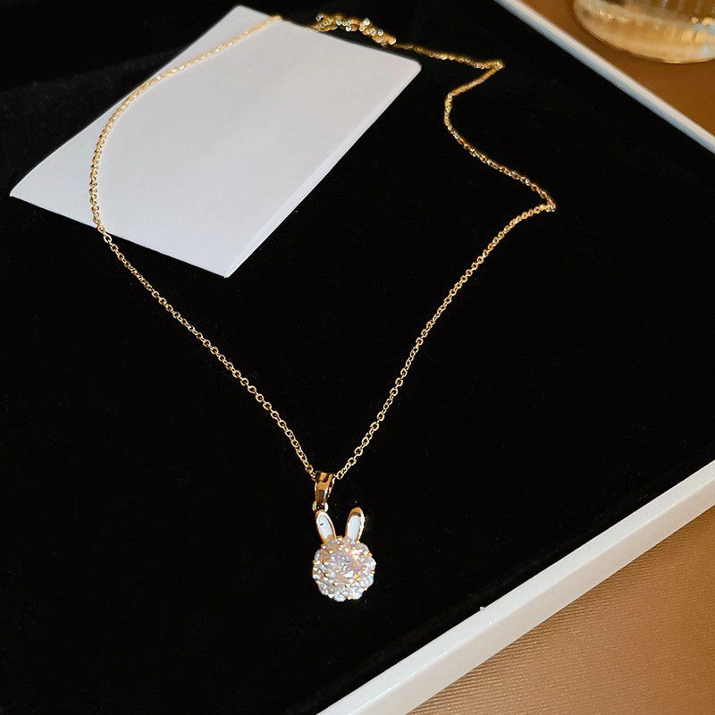 Wholesale Ring Copper Zircon Rotating Rabbit Adjustable OLY-RS-BY001