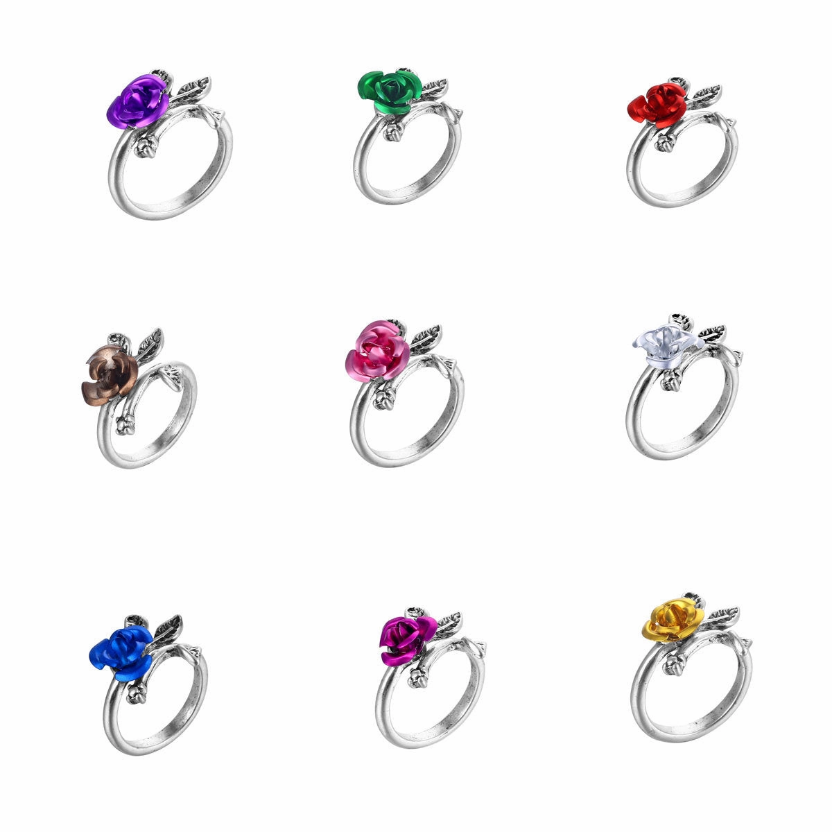 Wholesale Rose Alloy Rings