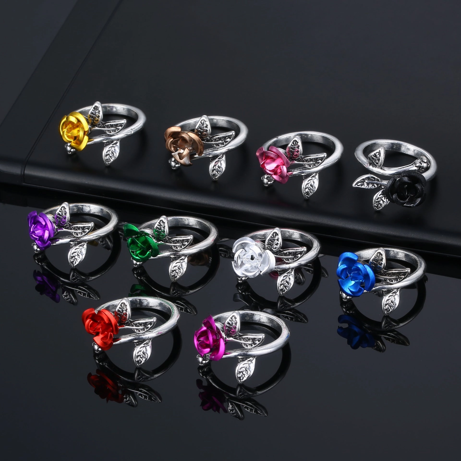 Wholesale Rose Alloy Rings