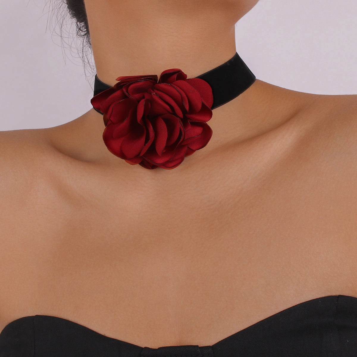 Wholesale Rose Flocking Cloth Bracelets Necklaces