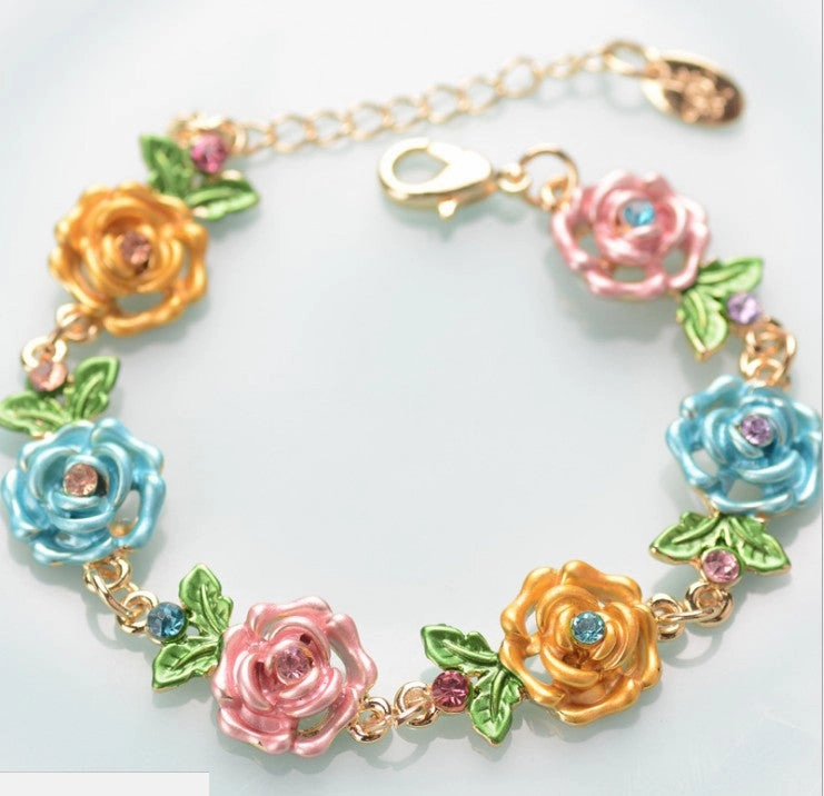 Wholesale Rosette Vintage Alloy Bracelets