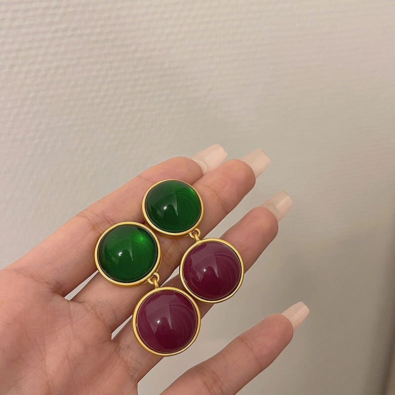 Wholesale Round Colored Glass Necklaces