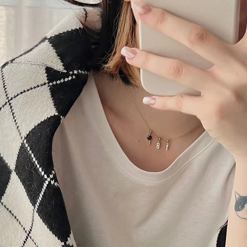 Wholesale S925 Silver DIY Numbers Series Necklaces