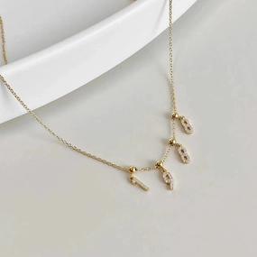 Wholesale S925 Silver DIY Numbers Series Necklaces