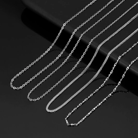 Wholesale S999 Pure Silver Material Clavicle Necklaces