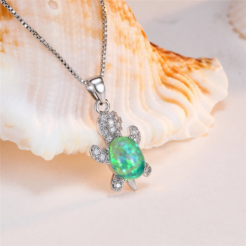 Wholesale Sea Animal Turtle Necklaces with Diamonds