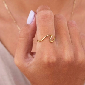 Wholesale Seagull Titanium Steel 18K Gold Plated Ring