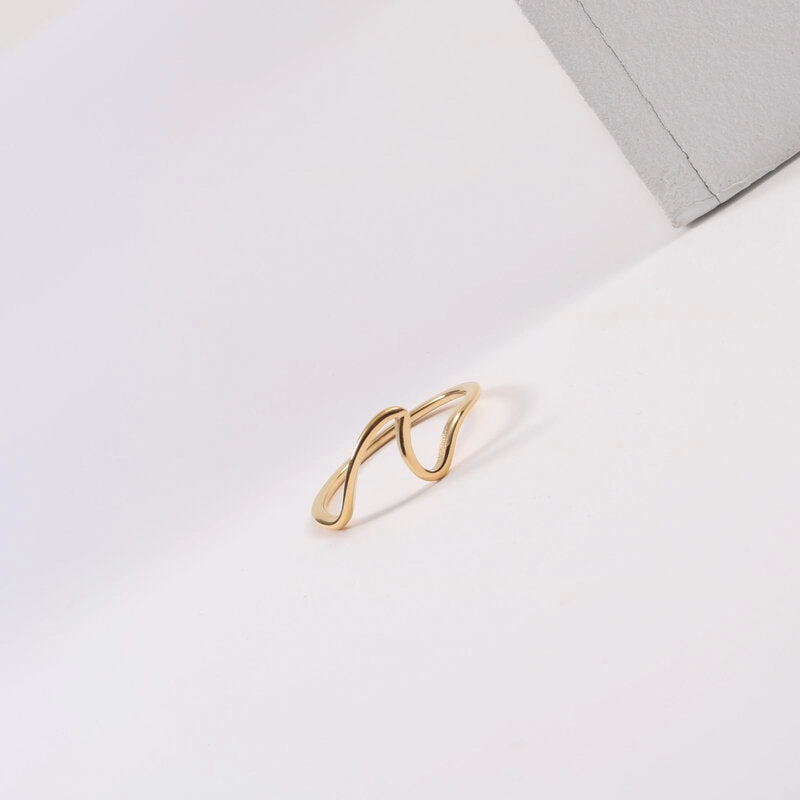 Wholesale Seagull Titanium Steel 18K Gold Plated Ring