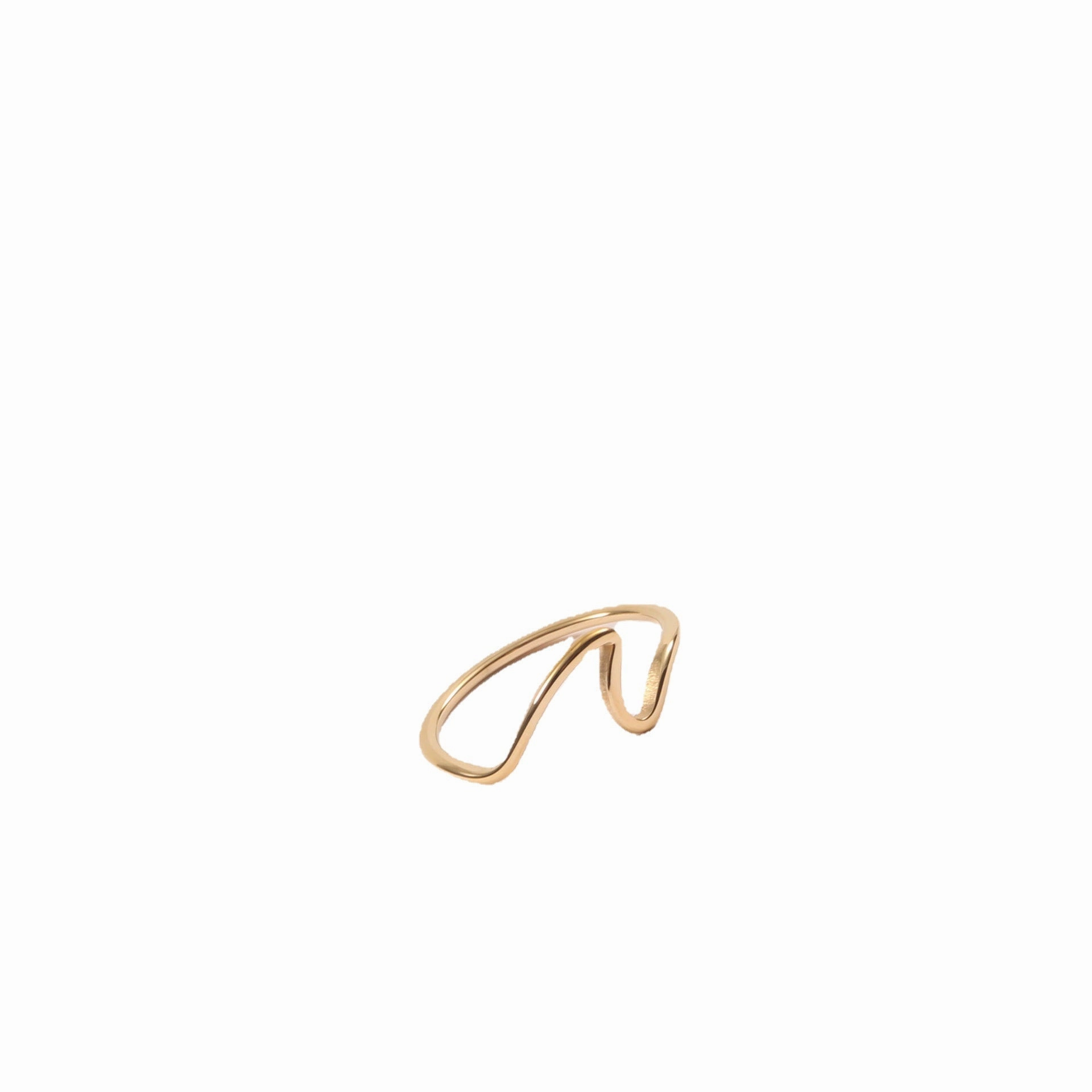 Wholesale Seagull Titanium Steel 18K Gold Plated Ring