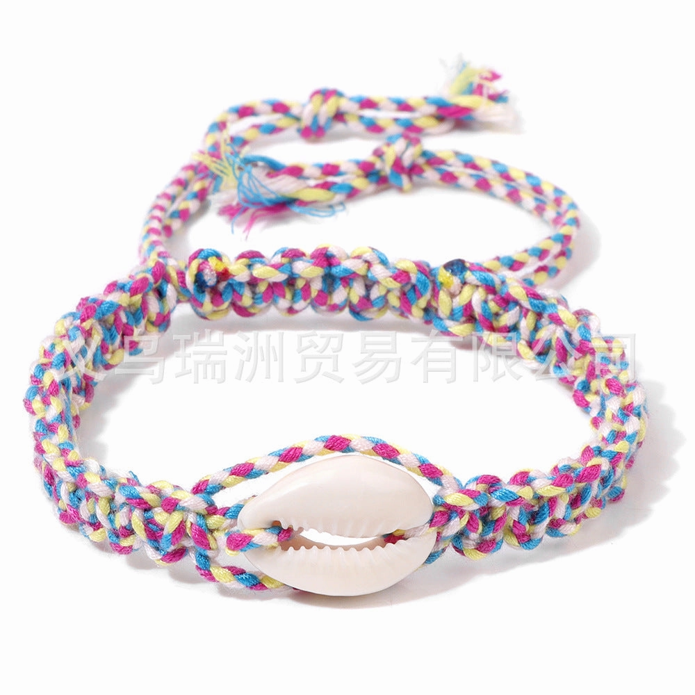 Wholesale Seashell Conch Wire Braided Bracelet