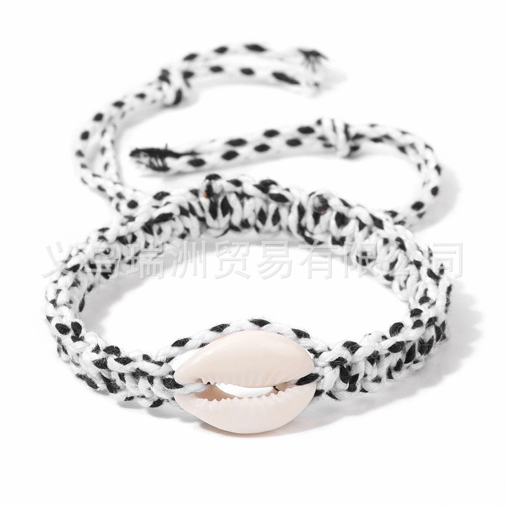 Wholesale Seashell Conch Wire Braided Bracelet