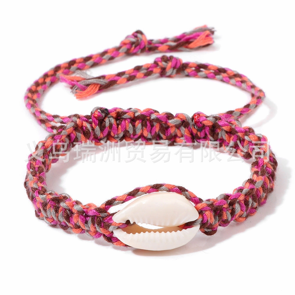 Wholesale Seashell Conch Wire Braided Bracelet