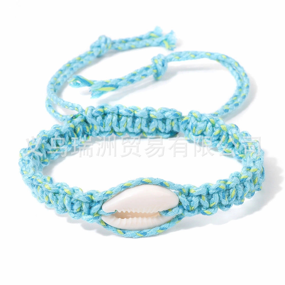 Wholesale Seashell Conch Wire Braided Bracelet