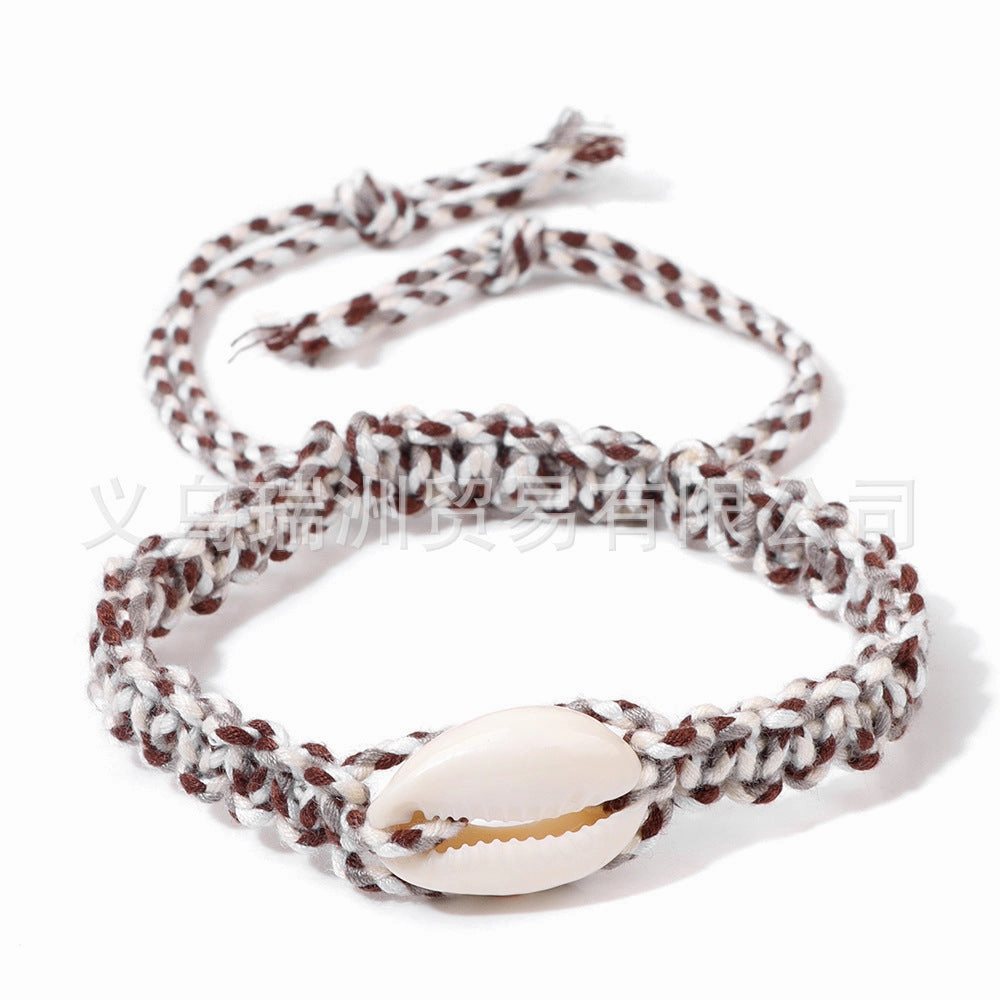 Wholesale Seashell Conch Wire Braided Bracelet