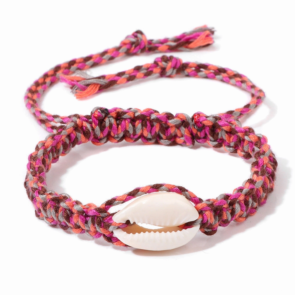 Wholesale Seashell Conch Wire Braided Bracelet