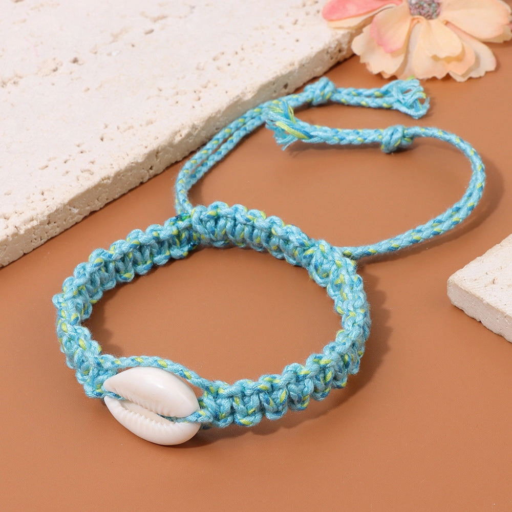 Wholesale Seashell Conch Wire Braided Bracelet