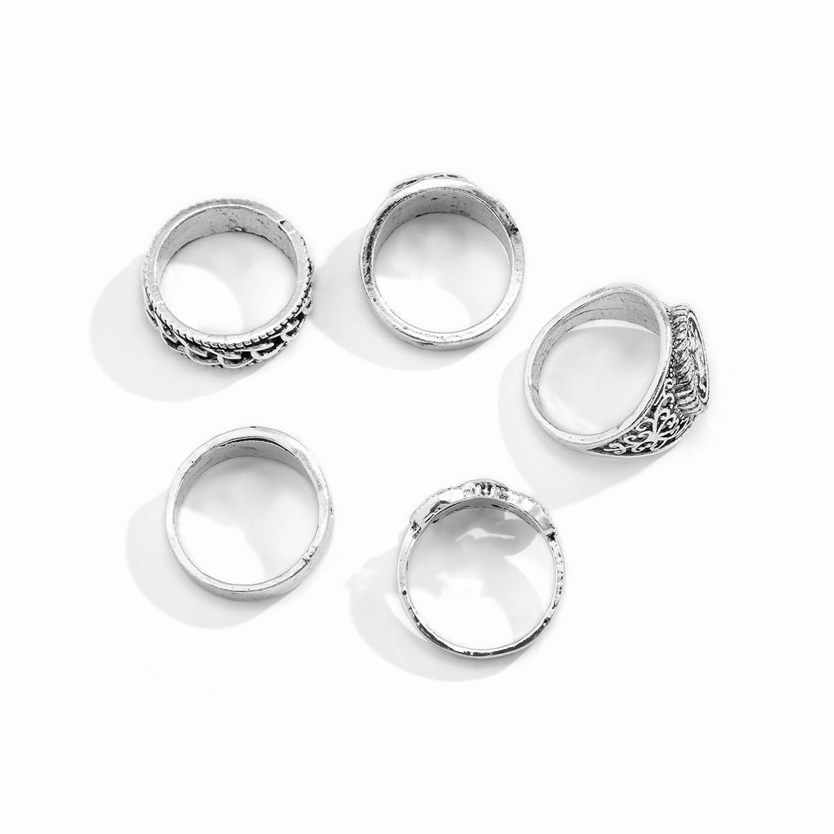Wholesale Set of 6 Men's Alloy Rings