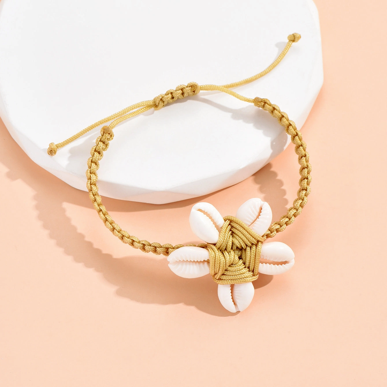 Wholesale Shell Flower Rope Bracelet
