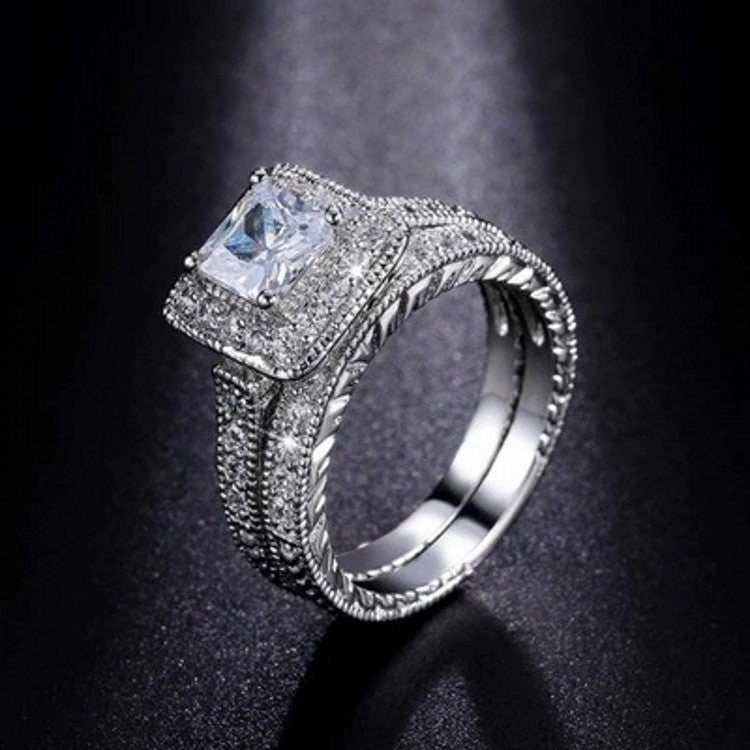 Wholesale Silver Zirconia Metal Rings