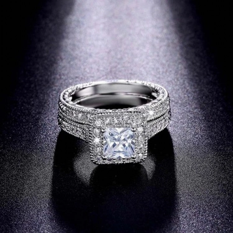 Wholesale Silver Zirconia Metal Rings