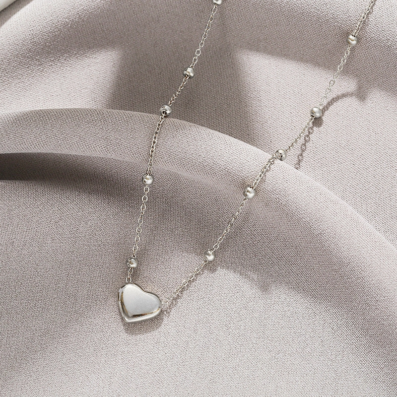 Wholesale Simple and Color Preserving Titanium Steel Women's Versatile Niche High End Exquisite Light Luxury Versatile Simple Necklace