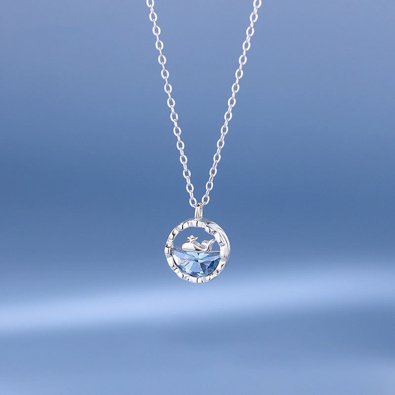 Wholesale Simple and Color Preserving Titanium Steel Women's Versatile Niche High End Exquisite Light Luxury Versatile Simple Necklace