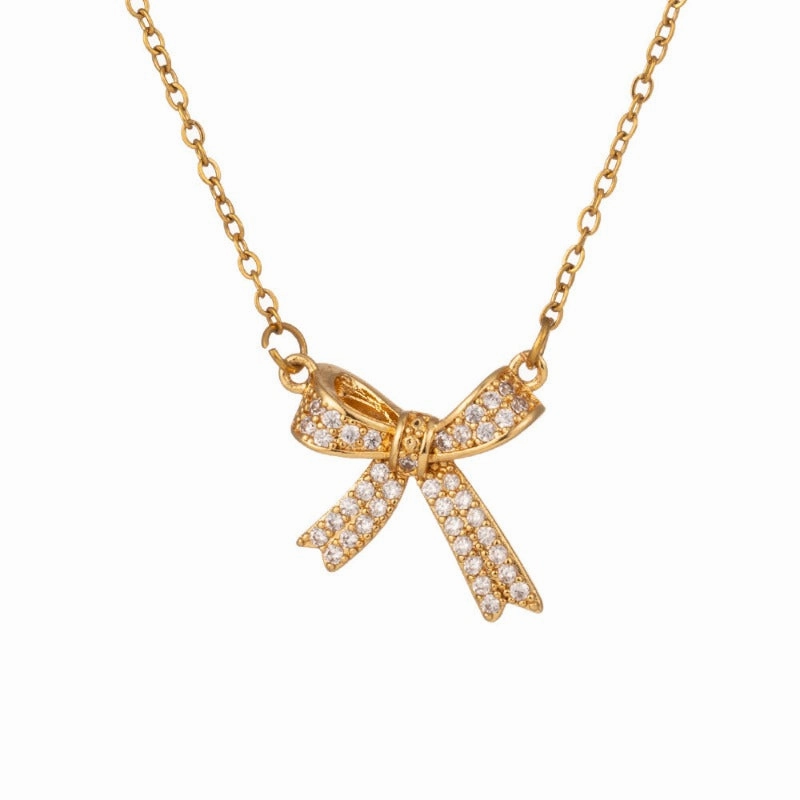 Wholesale Simple and Color Preserving Titanium Steel Women's Versatile Niche High End Exquisite Light Luxury Versatile Simple Necklace