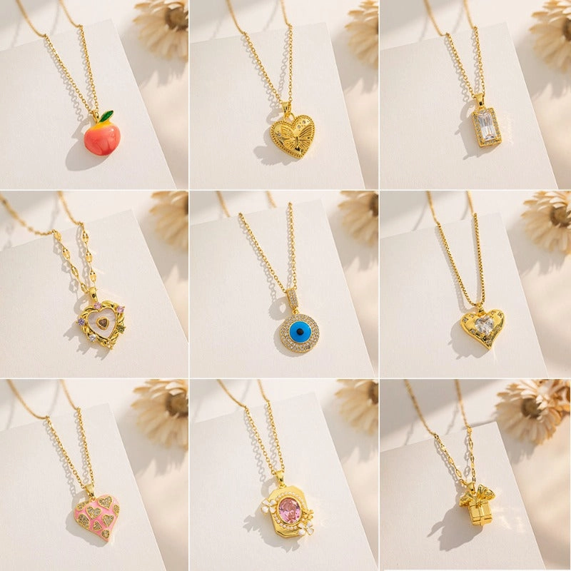 Wholesale Simple and Color Preserving Titanium Steel Women's Versatile Niche High End Exquisite Light Luxury Versatile Simple Necklace