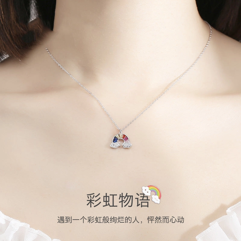 Wholesale Simple and Color Preserving Titanium Steel Women's Versatile Niche High End Exquisite Light Luxury Versatile Simple Necklace