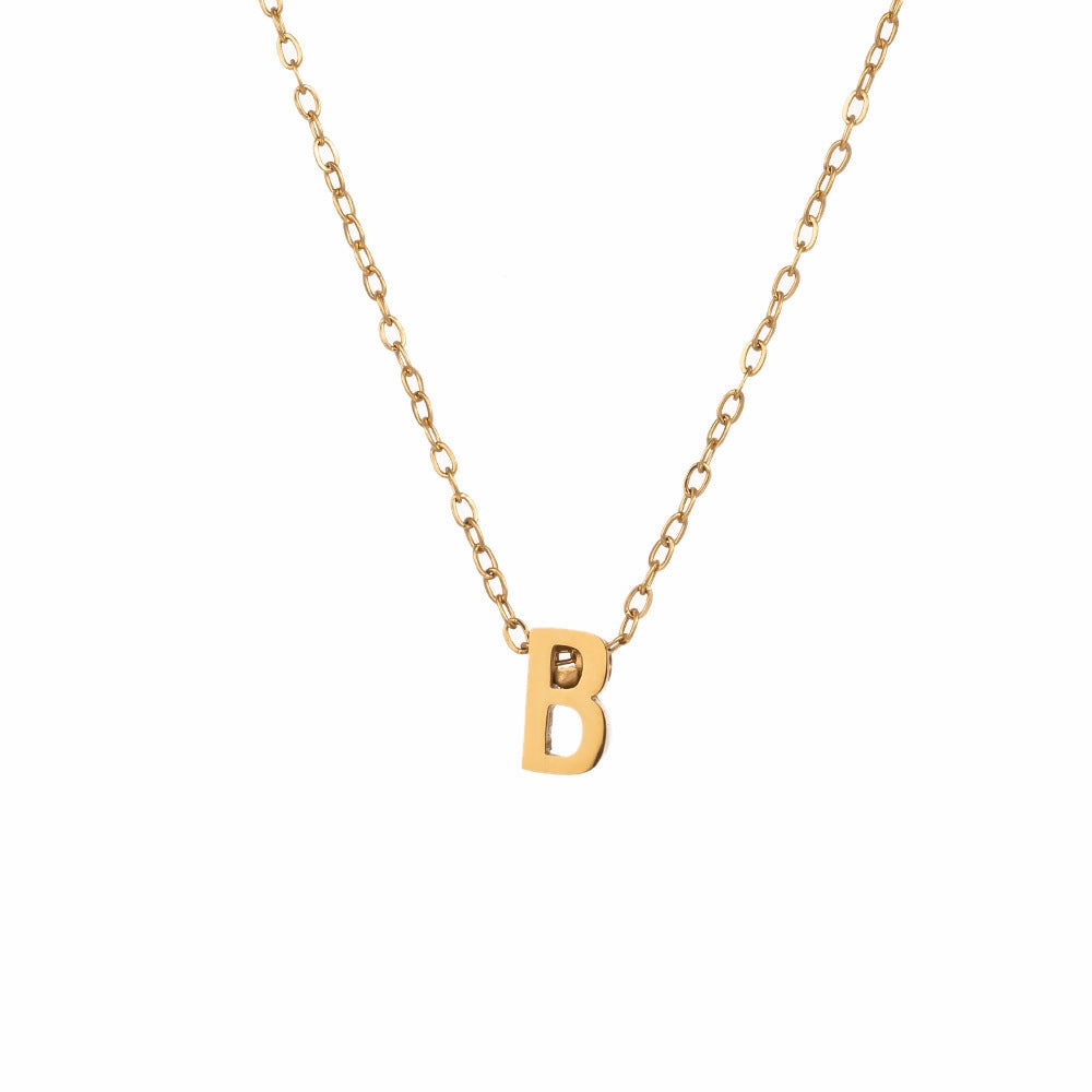 Wholesale Simple and Color Preserving Titanium Steel Women's Versatile Niche High End Exquisite Light Luxury Versatile Simple Necklace