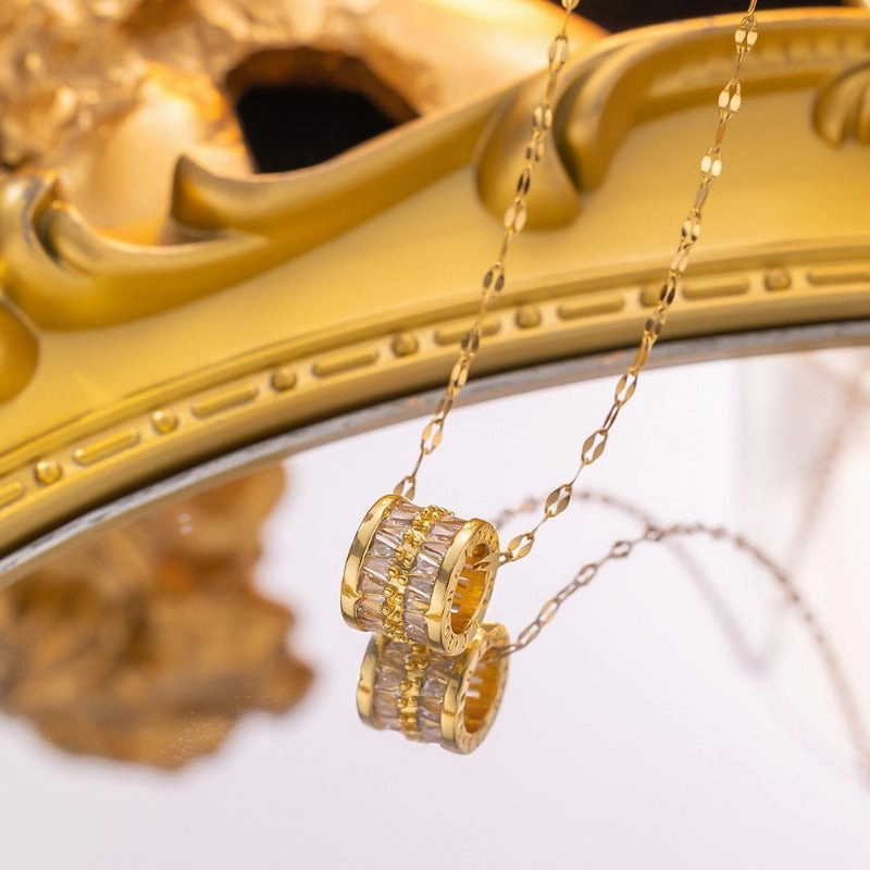 Wholesale Simple and Color Preserving Titanium Steel Women's Versatile Niche High End Exquisite Light Luxury Versatile Simple Necklace