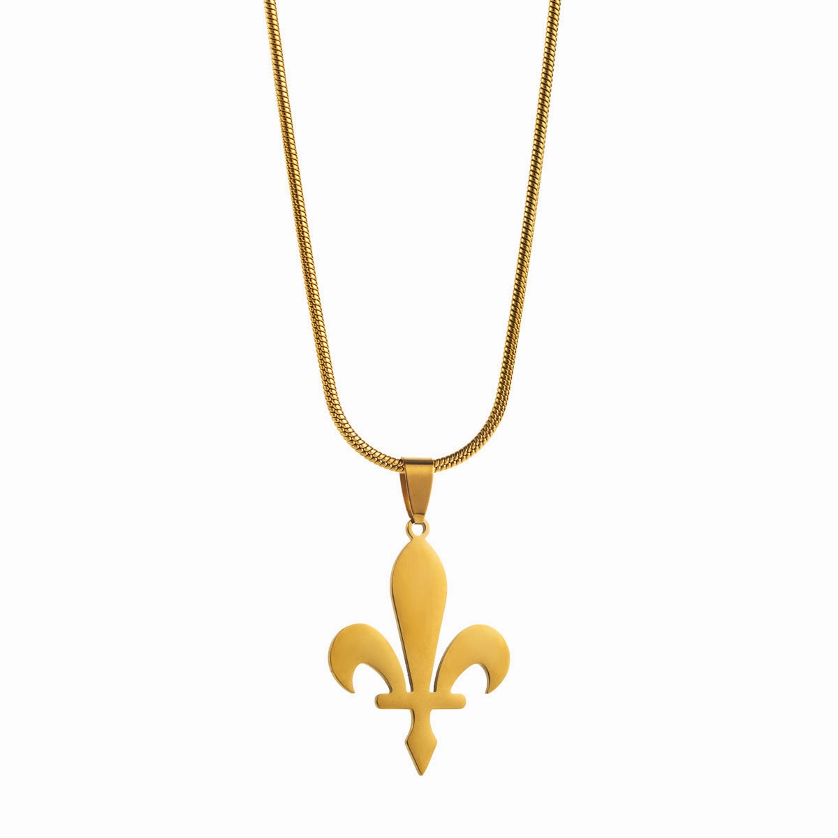 Wholesale Simple Geometric Design Exquisite Titanium Steel Necklace